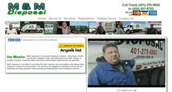 Desktop Screenshot of mandmdisposal.com
