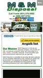Mobile Screenshot of mandmdisposal.com